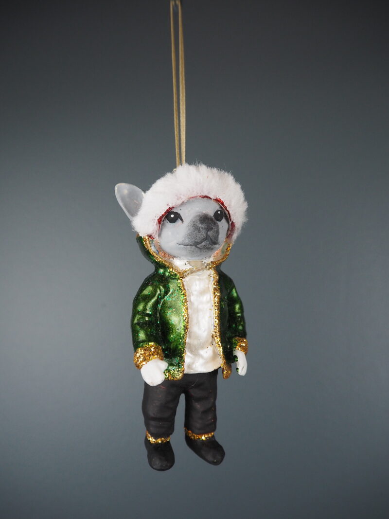 Dave dog open jacket in green orn