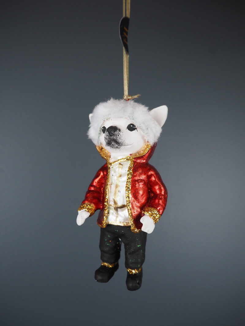 Dave dog open jacket in red orn