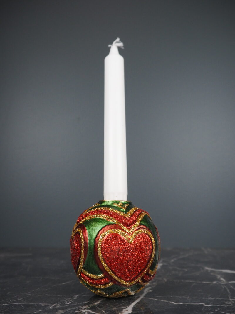 Royal candel red/green heart big