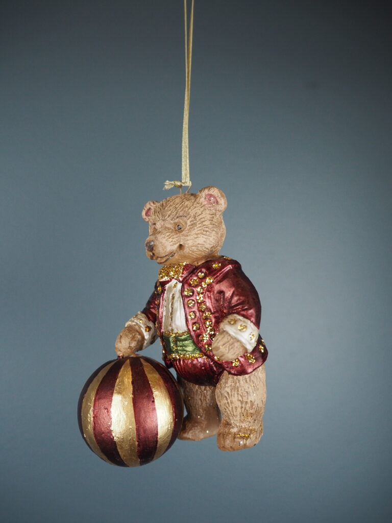 Toy Bear a/3 burg/green orn - Image 5