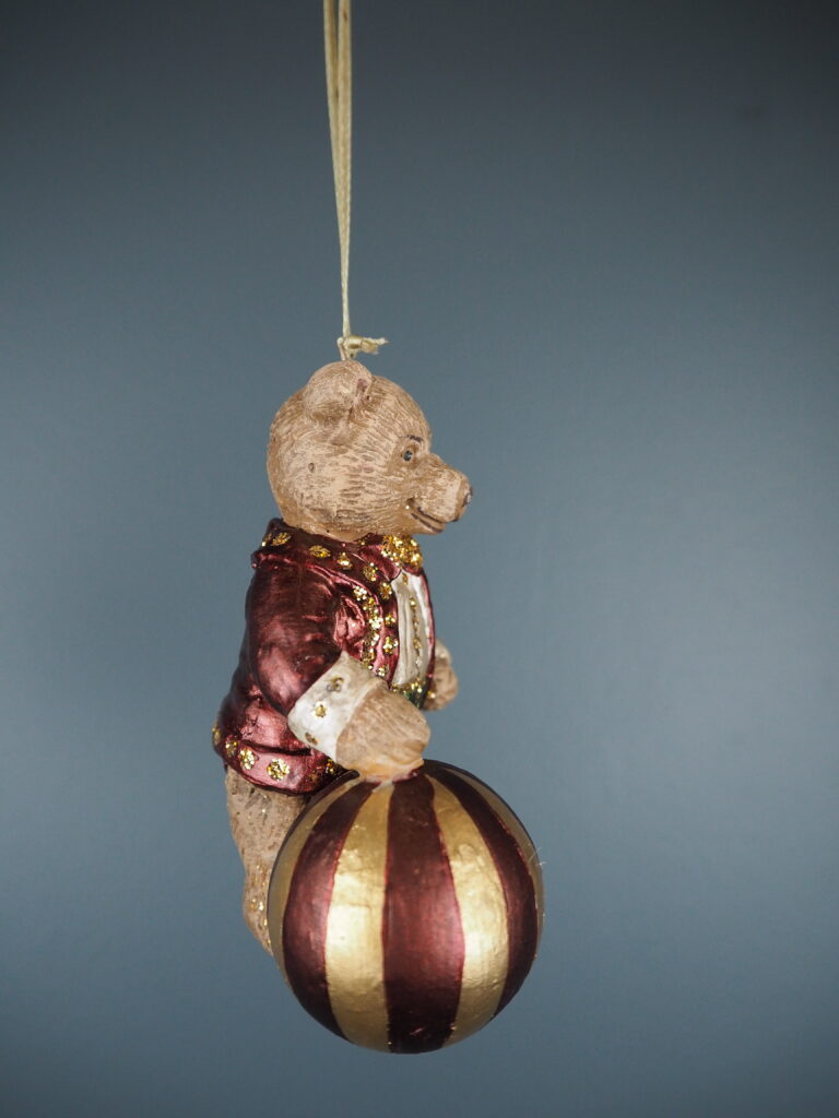 Toy Bear a/3 burg/green orn - Image 6
