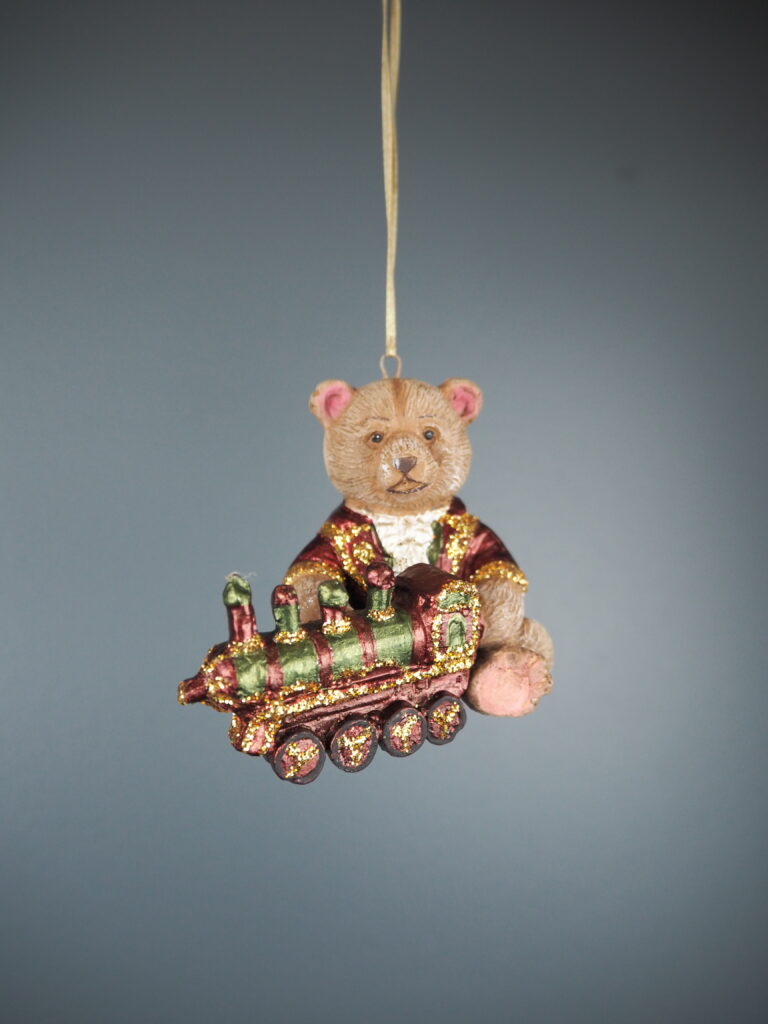 Toy Bear a/3 burg/green orn - Image 9