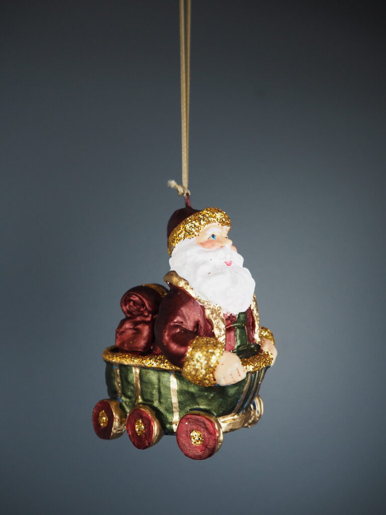 Circus Santa A/5 red/green orn - Image 4