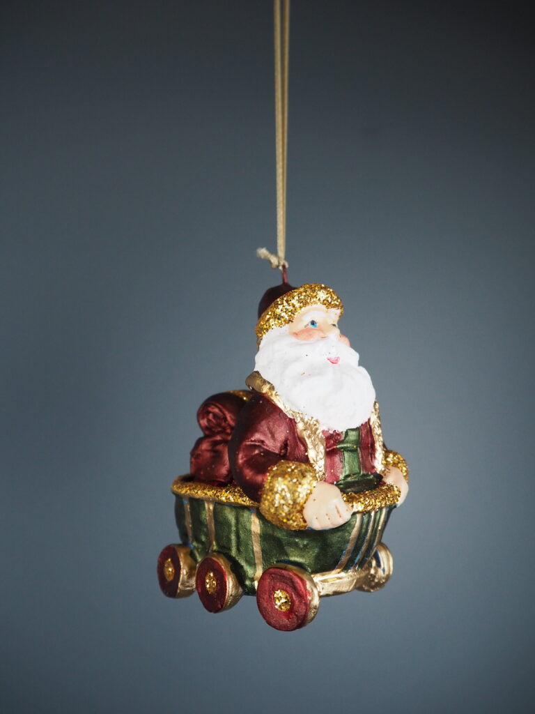 Circus Santa A/5 red/green orn - Image 5