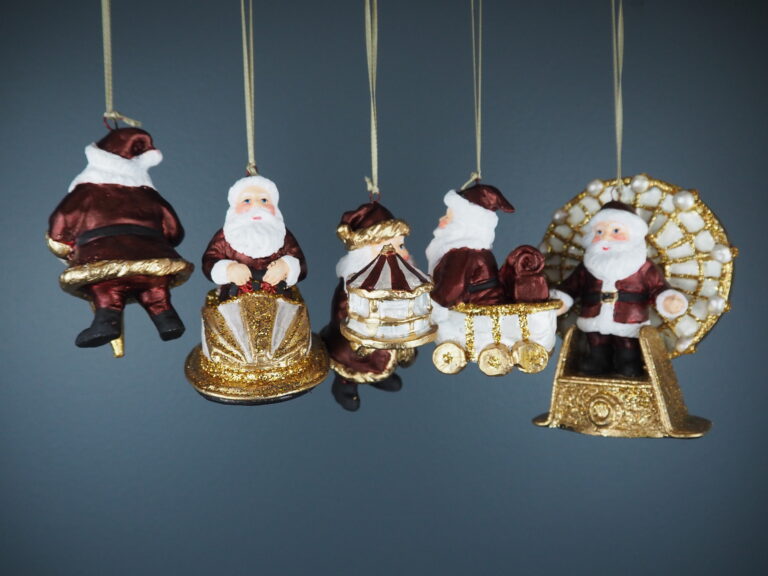 Circus Santa A/5 burg/pw orn - Image 2