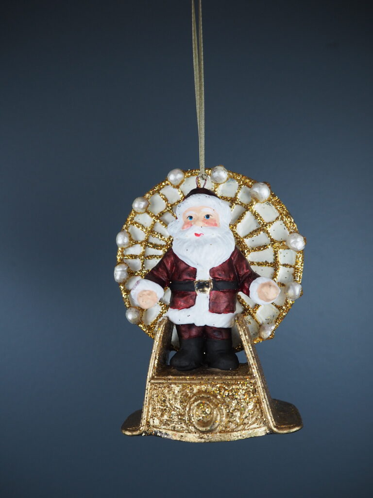 Circus Santa A/5 burg/pw orn - Image 8
