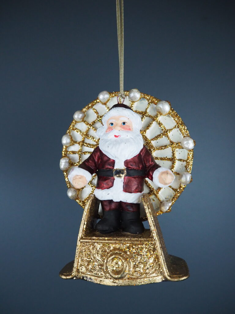 Circus Santa A/5 burg/pw orn - Image 9