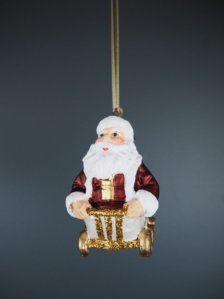 Circus Santa A/5 burg/pw orn - Image 10