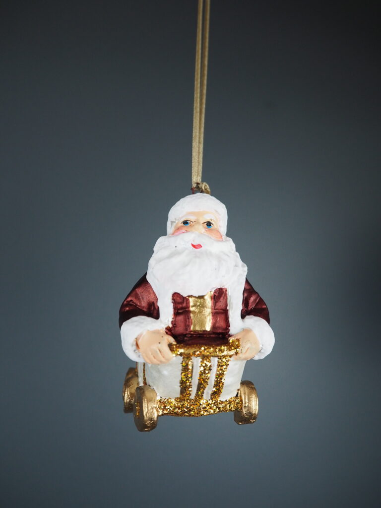 Circus Santa A/5 burg/pw orn - Image 11