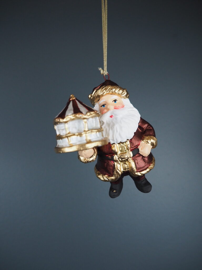 Circus Santa A/5 burg/pw orn - Image 14
