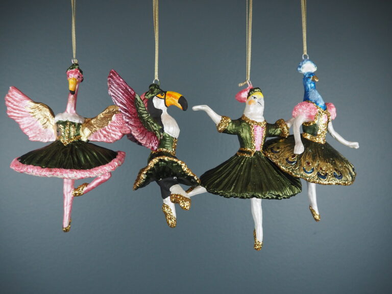 Bird Ballerina Green a/4 orn - Image 2