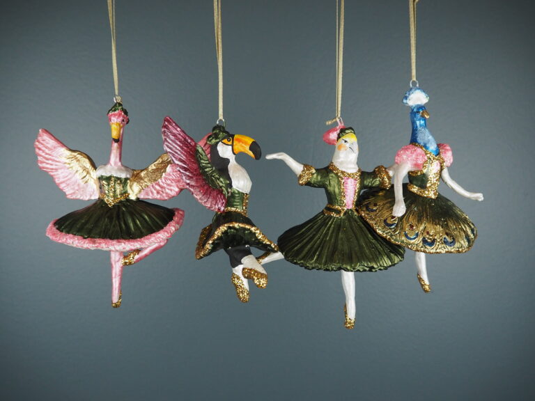 Bird Ballerina Green a/4 orn - Image 3