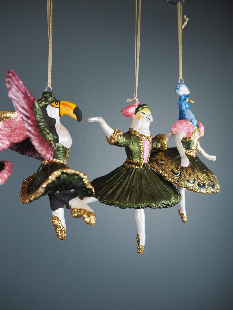 Bird Ballerina Green a/4 orn - Image 8