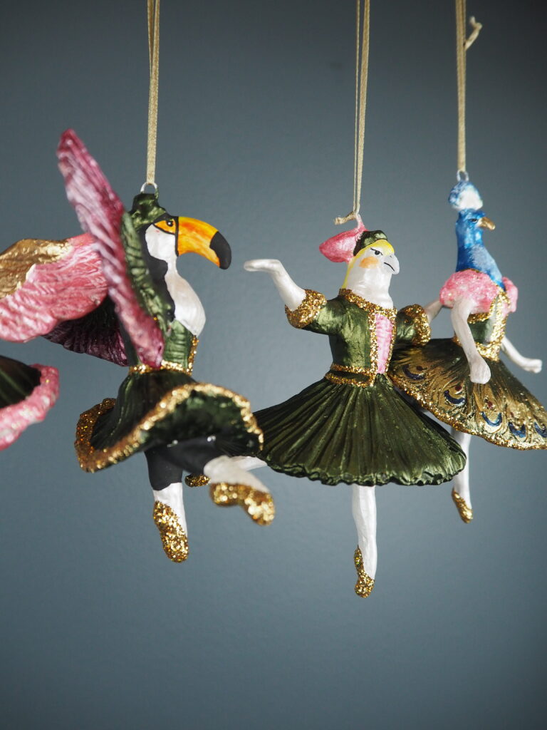 Bird Ballerina Green a/4 orn - Image 9