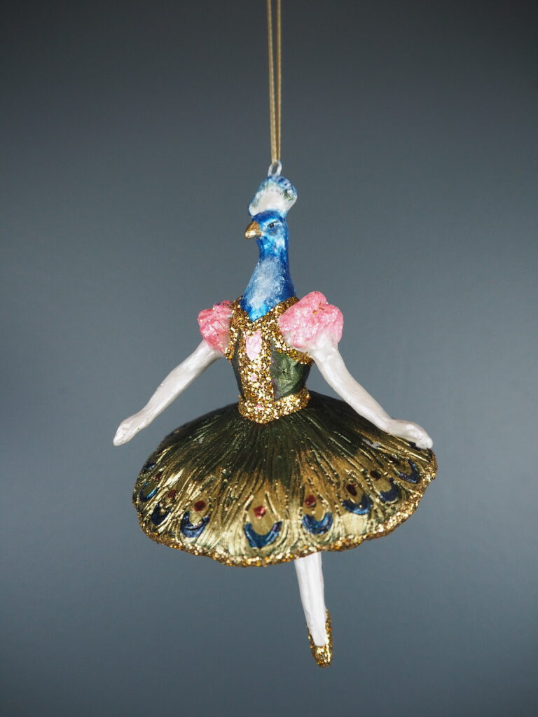 Bird Ballerina Green a/4 orn - Image 10