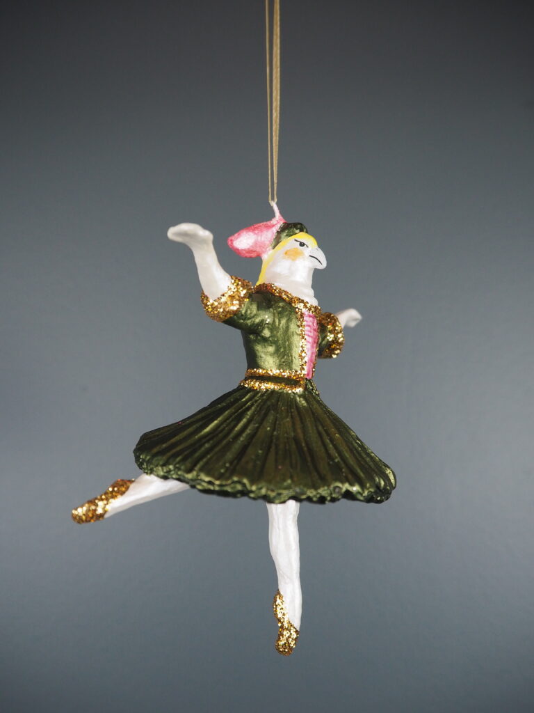 Bird Ballerina Green a/4 orn - Image 12