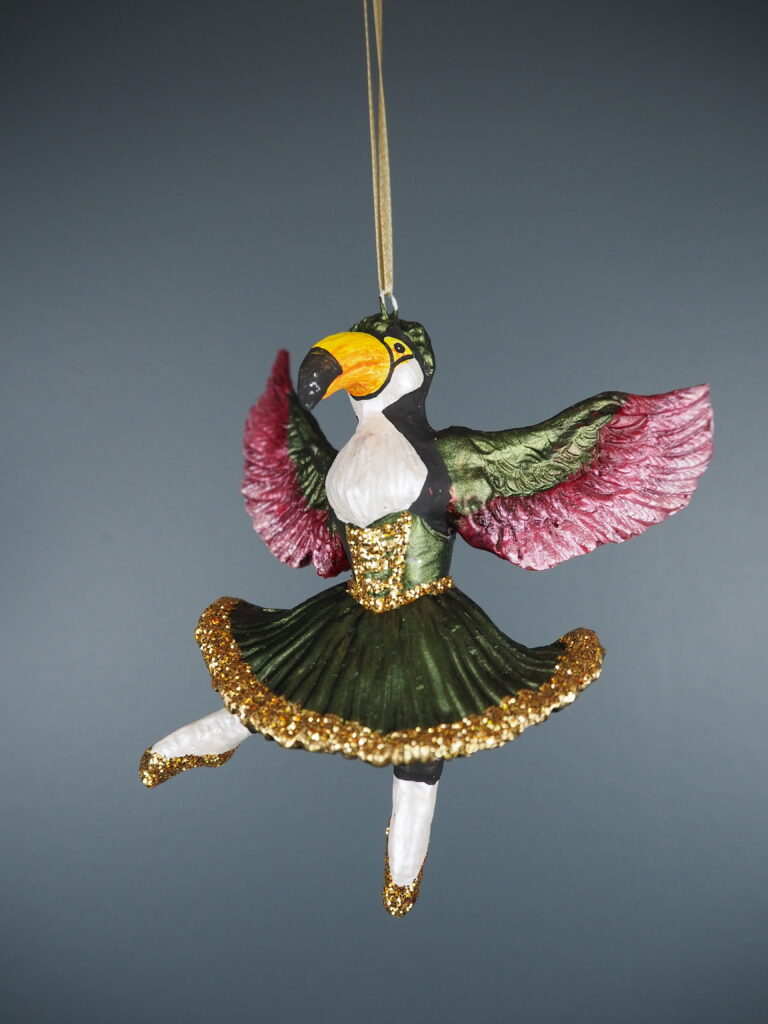 Bird Ballerina Green a/4 orn - Image 13