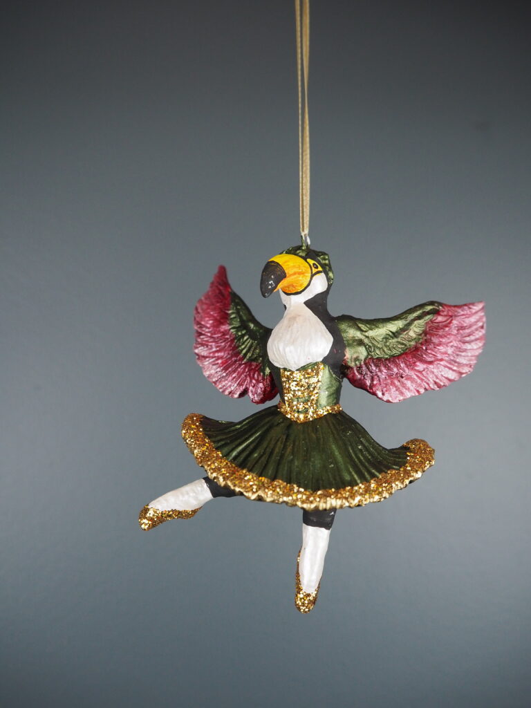 Bird Ballerina Green a/4 orn - Image 14