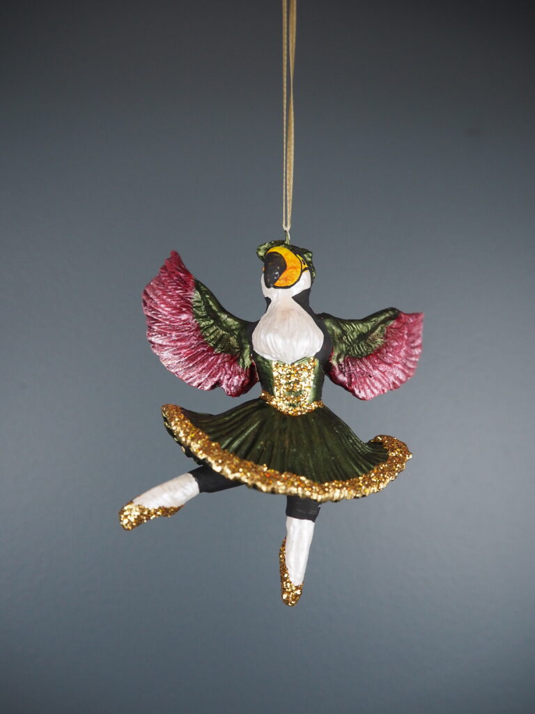 Bird Ballerina Green a/4 orn - Image 15