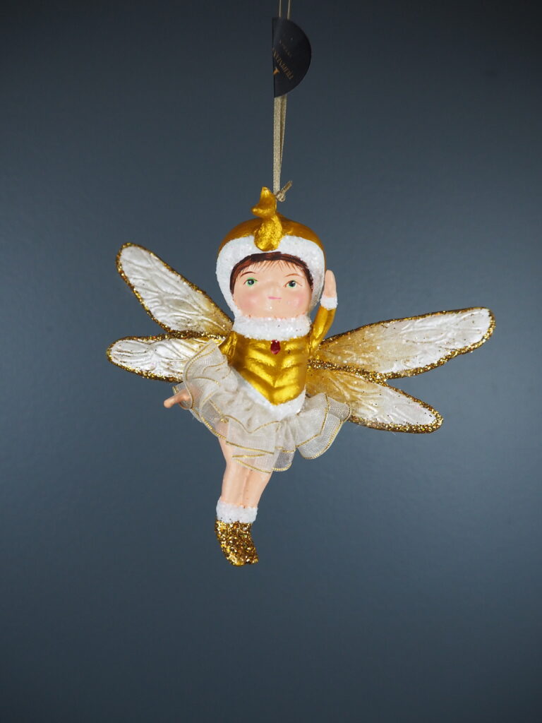 Baby Dragonfly fairy in white orn - Image 3