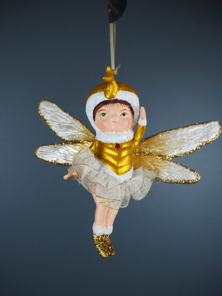 Baby Dragonfly fairy in white orn - Image 4