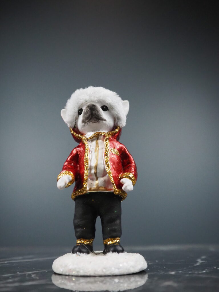 Dave dog open jacket in red stand - Image 3