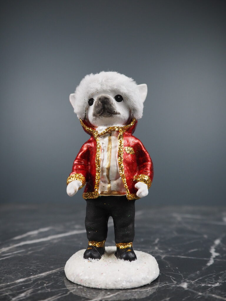 Dave dog open jacket in red stand - Image 4