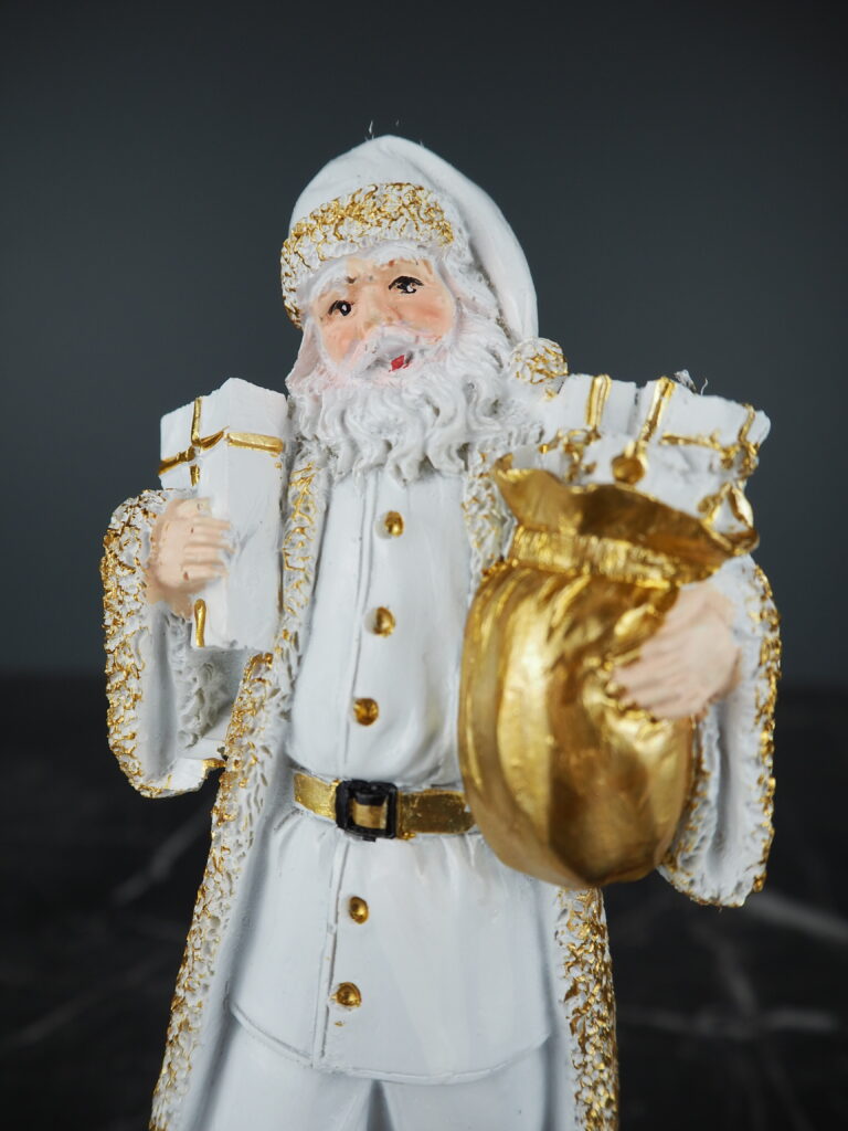 Santa w gifts white 17 cm - Image 2