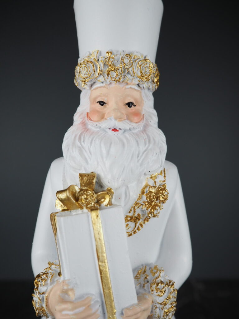 Nutcracker w gift white 30 cm - Image 2