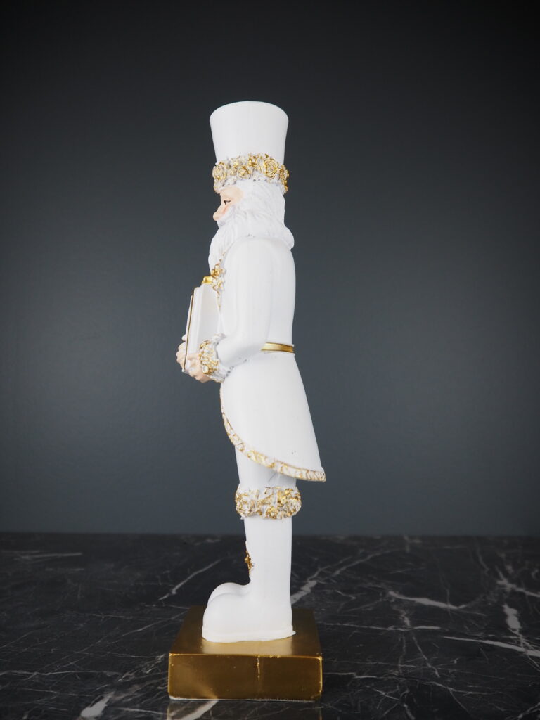 Nutcracker w gift white 30 cm - Image 3