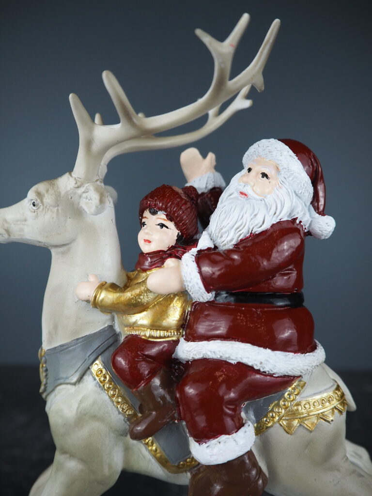 Santa riding deer - Image 2
