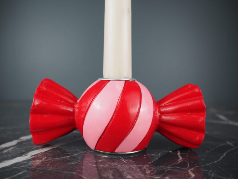 Candy candle holder red/pink - Image 2