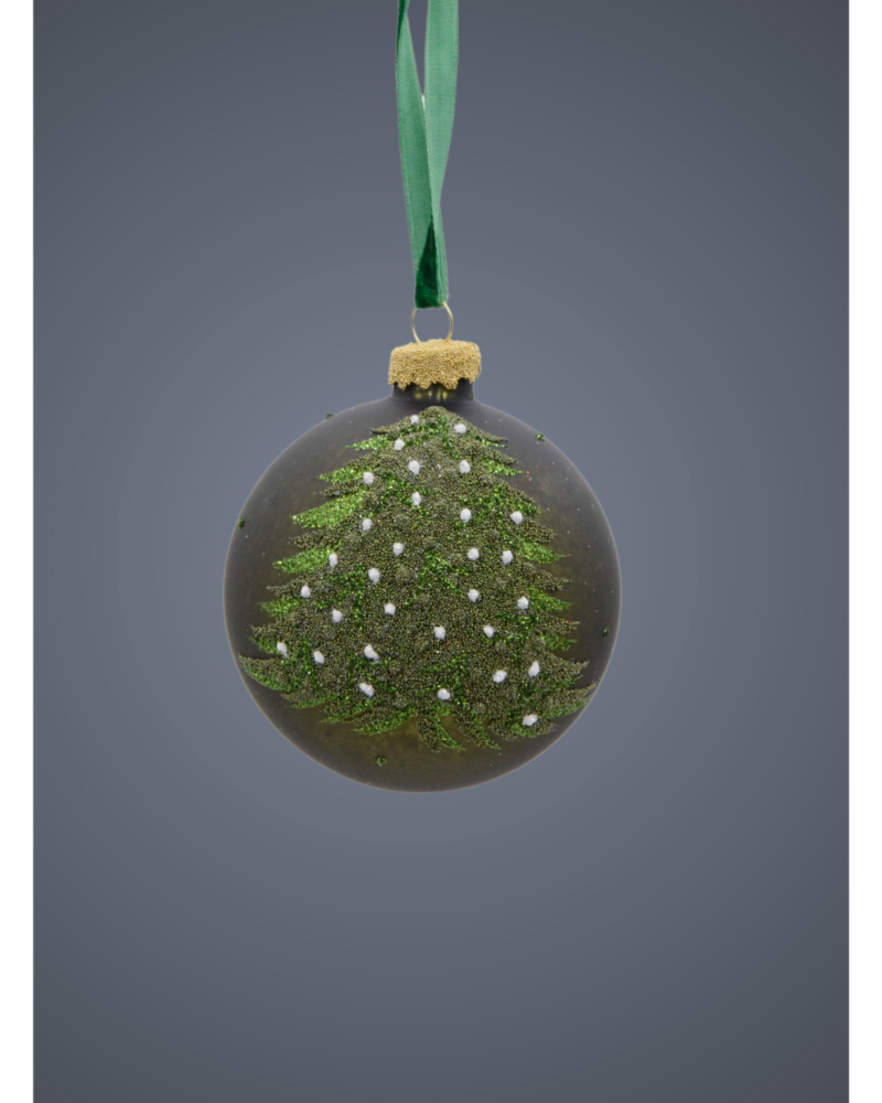 Glass ball tree green