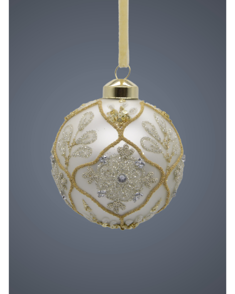 Glass ball white