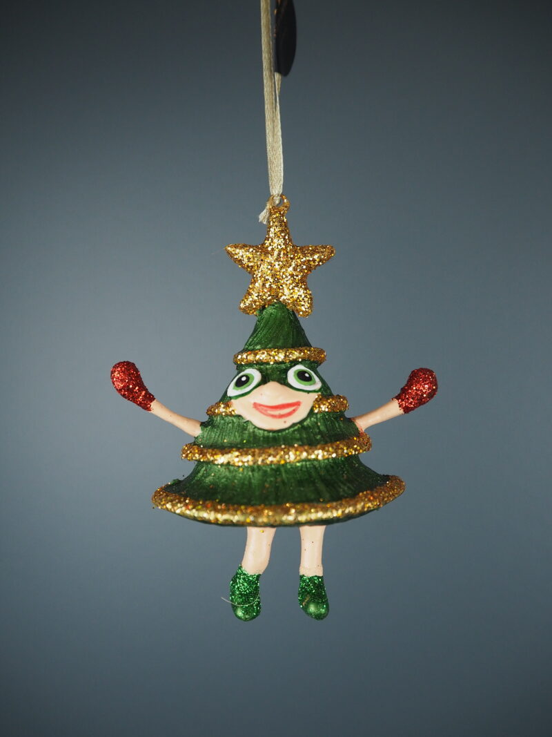 Masked monkey tree green/gold
