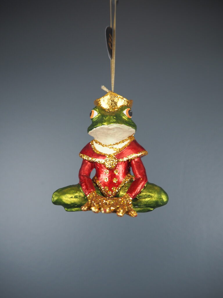 Yoga sitting frog in red