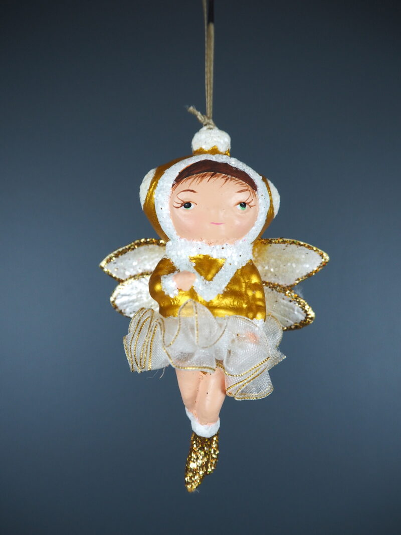 Bug fairy in white orn