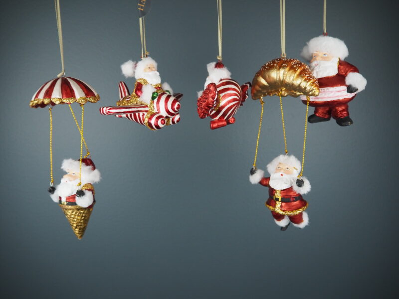 Sweets Santa in red/gold glits a/5