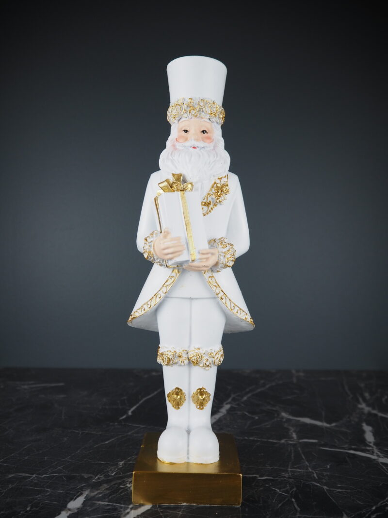 Nutcracker w gift white 30 cm